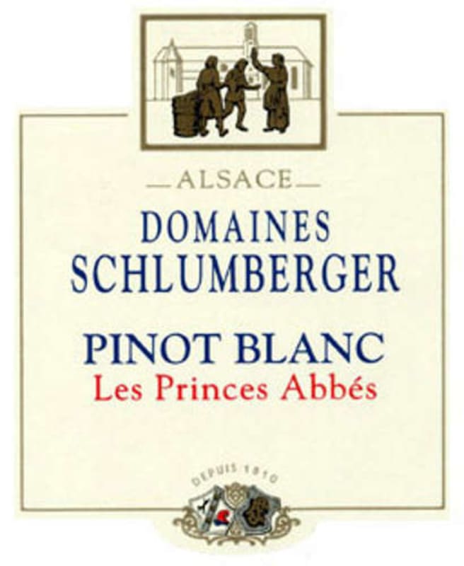 Domaines Schlumberger Les Princes Abbes Pinot Blanc 2008 Front Label