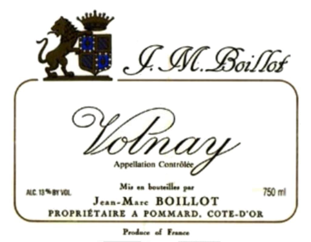 Jean-Marc Boillot Volnay 2013 Front Label