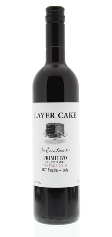 Layer Cake Primitivo aka Zinfandel 2010 Front Bottle Shot