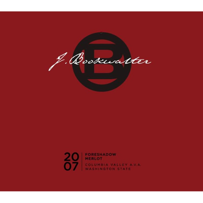 J. Bookwalter Foreshadow Merlot 2007 Front Label