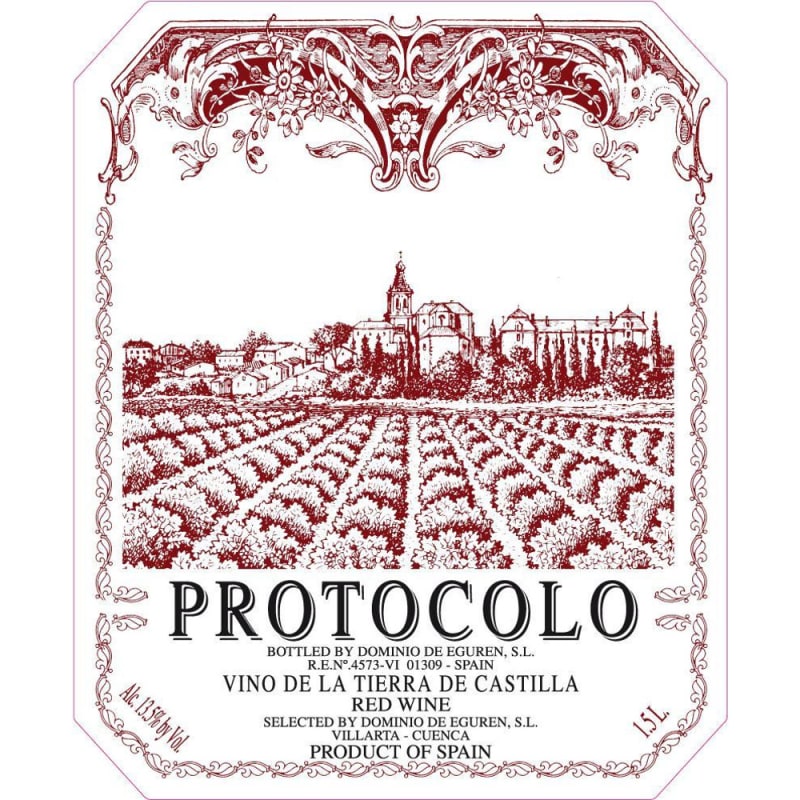 Dominio de Eguren Protocolo Tinto 2010 Front Label