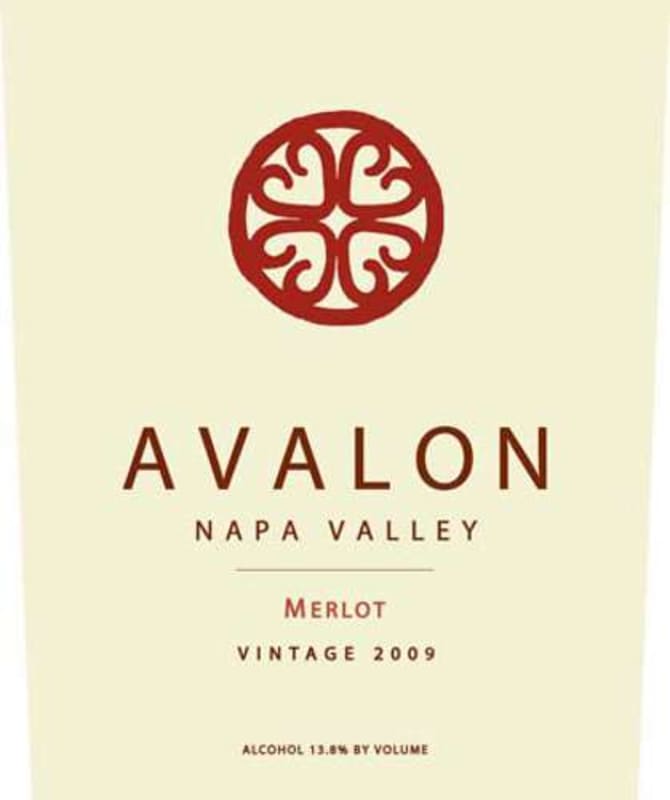 Avalon Napa Merlot 2009 Front Label