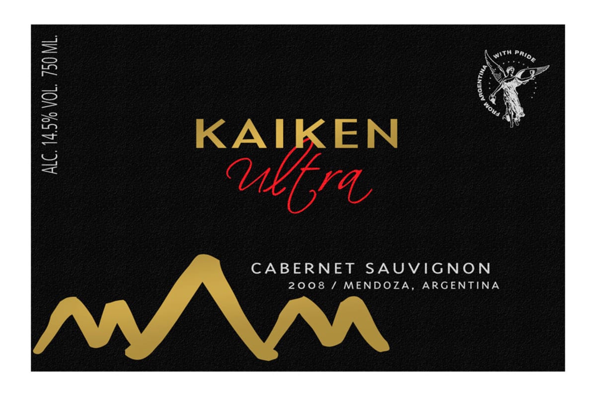 Kaiken Ultra Cabernet Sauvignon 2008 Front Label