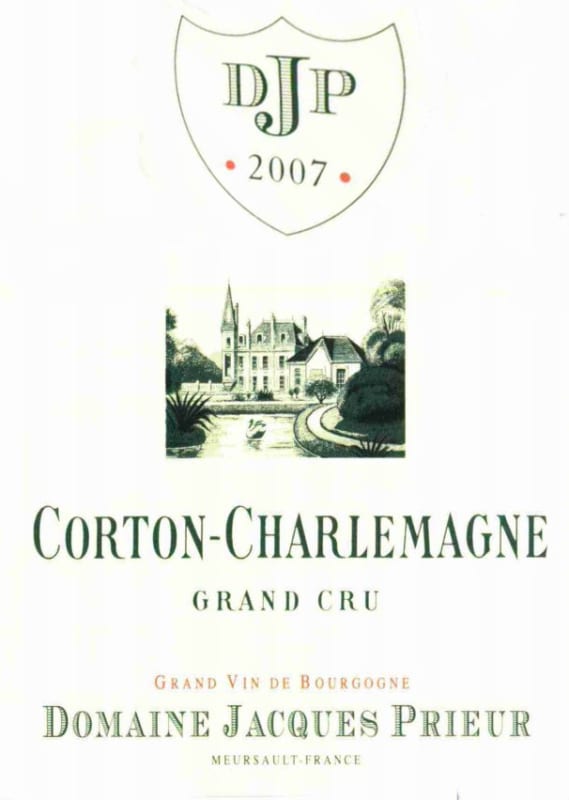 Jacques Prieur Corton-Charlemagne Grand Cru 2007 Front Label