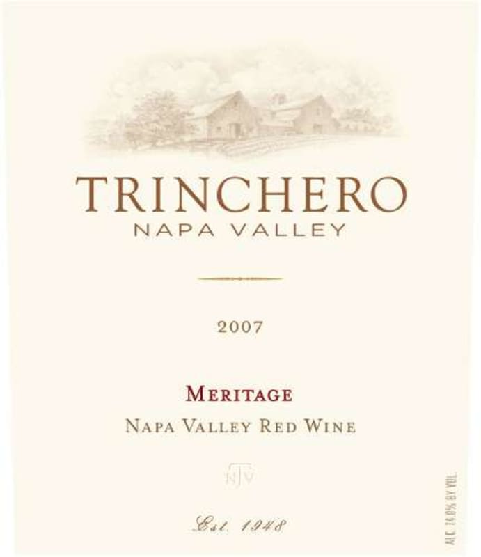 Trinchero Meritage 2007 Front Label
