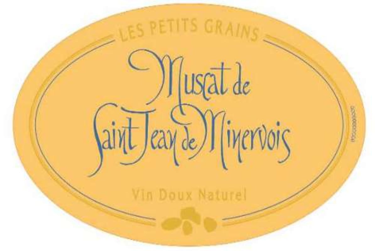 Les Petits Grains Muscat de Saint Jean de Minervois (375ML half-bottle) Front Label