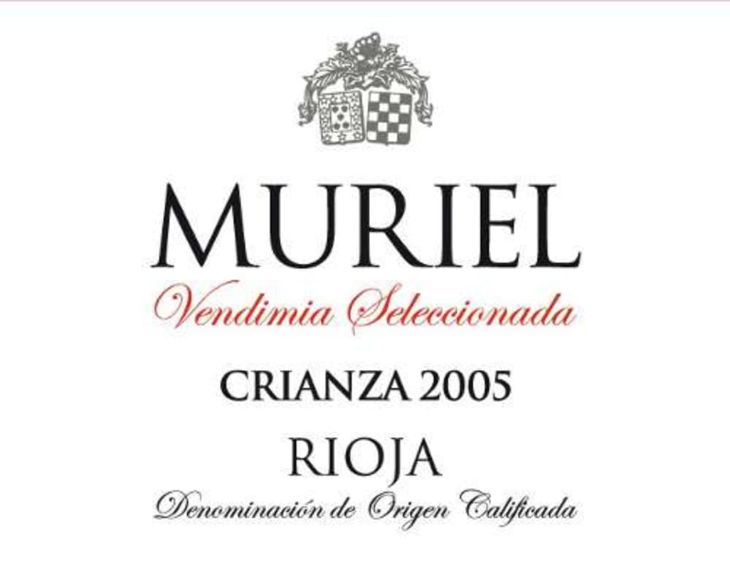 Bodegas Muriel Crianza 2005 Front Label