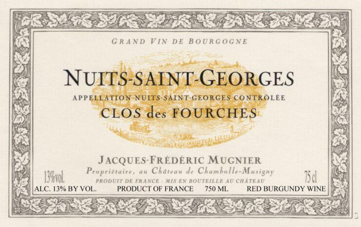 Domaine Jacques-Frederic Mugnier Nuits-Saint-Georges Clos des Fourches 2006 Front Label