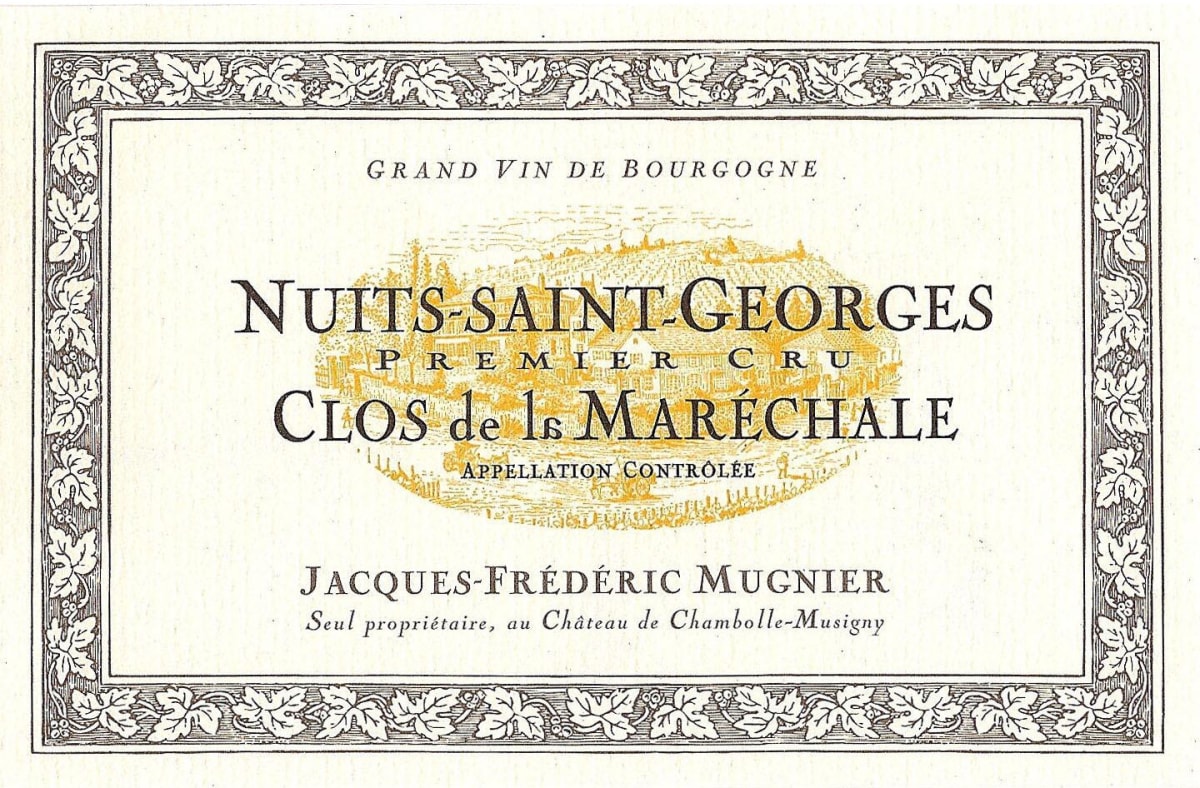 Domaine Jacques-Frederic Mugnier Nuits-Saint-Georges Clos de la Marechale Premier Cru Blanc 2012 Front Label
