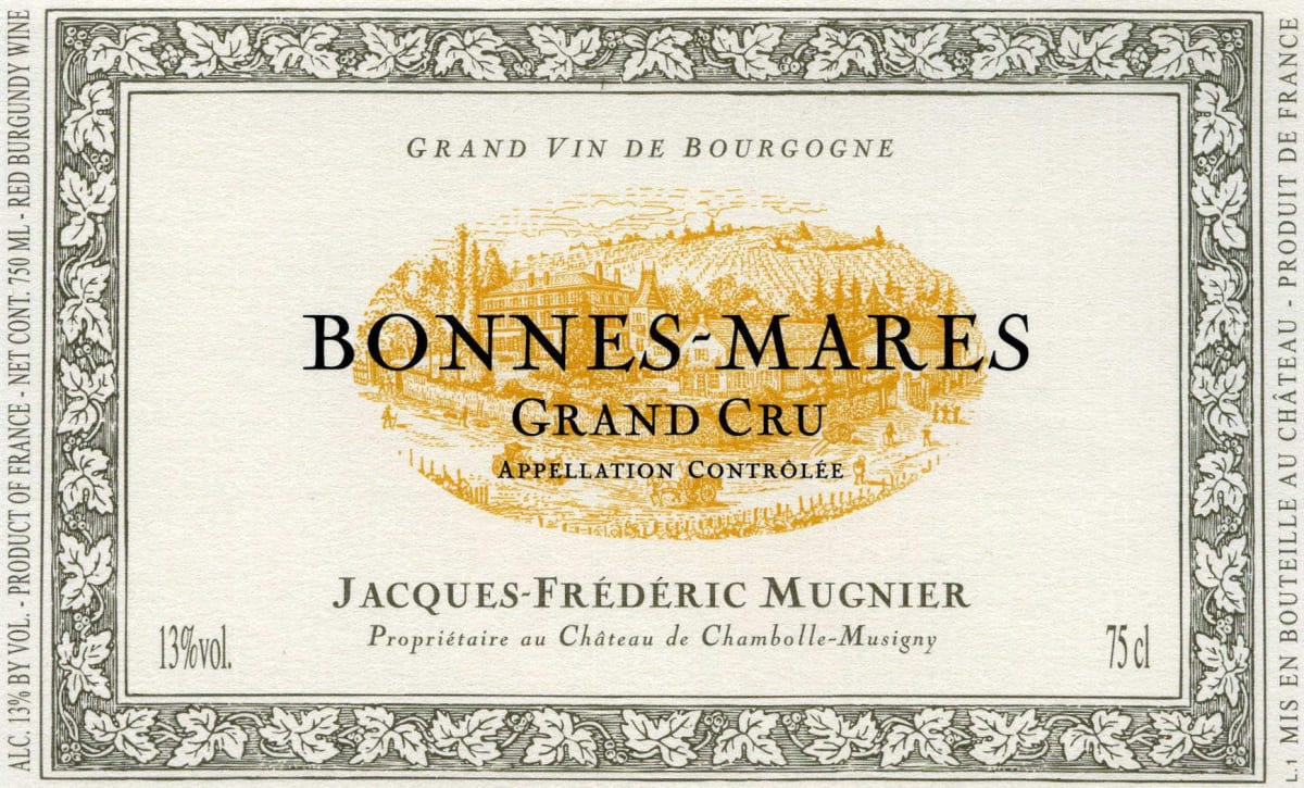 Domaine Jacques-Frederic Mugnier Bonnes-Mares Grand Cru 2006 Front Label