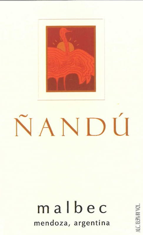 Nandu Malbec 2009 Front Label