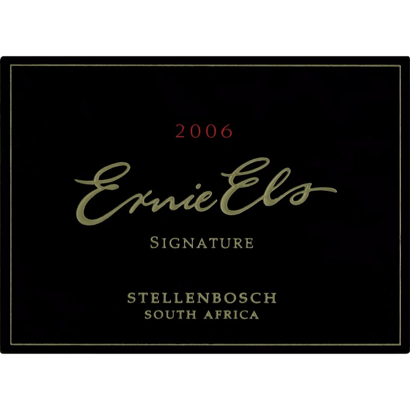 Ernie Els Signature 2006 Front Label