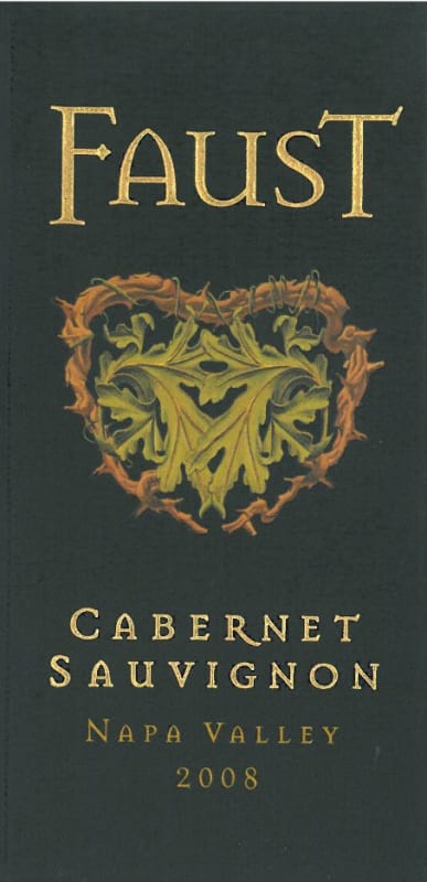 Faust Cabernet Sauvignon 2008 Front Label