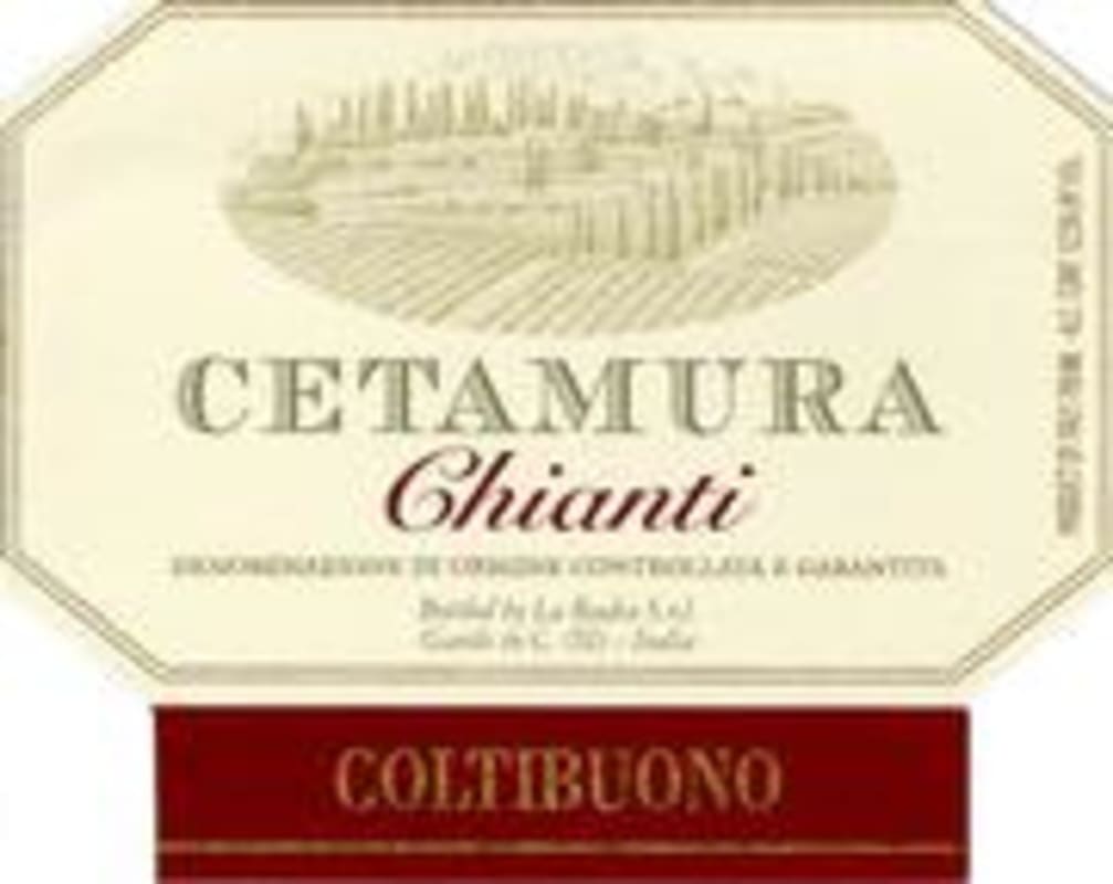 Badia a Coltibuono Cetamura Chianti 1998 Front Label