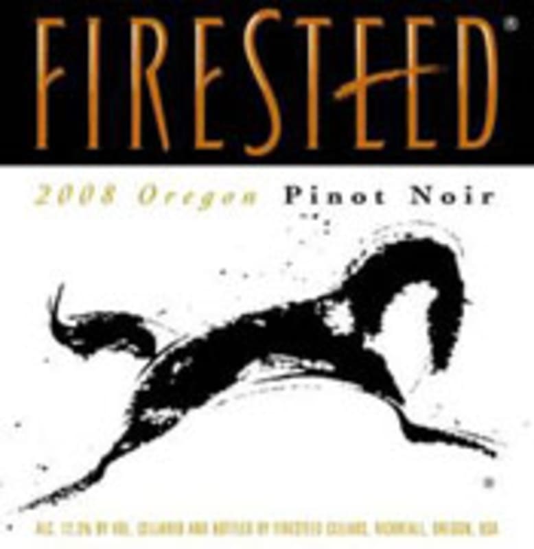 Firesteed Oregon Pinot Noir 2008 Front Label