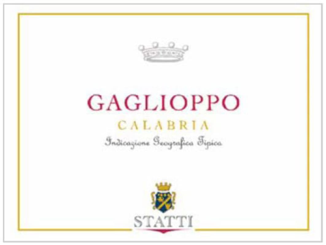 Statti Calabria Gaglioppo 2009 Front Label