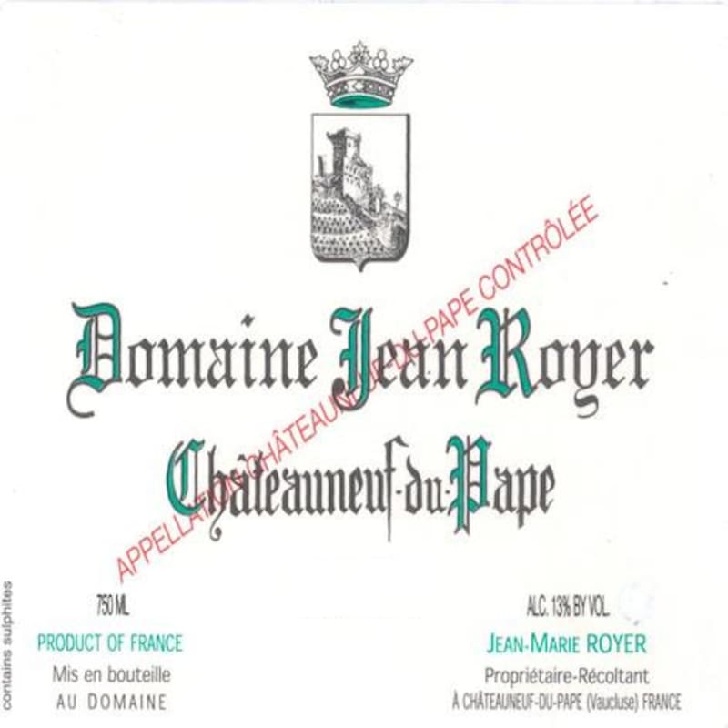 Domaine Jean Royer Chateauneuf-du-Pape Blanc 2013 Front Label
