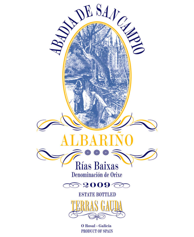 Terras Gauda Abadia de San Campio Albarino 2009 Front Label