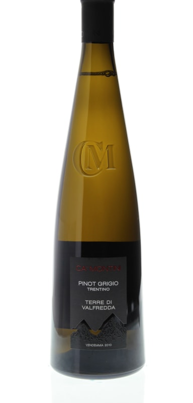 Ca' Montini Trentino Pinot Grigio 2010 Front Bottle Shot