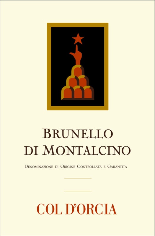 Col d'Orcia Brunello di Montalcino 2004 Front Label