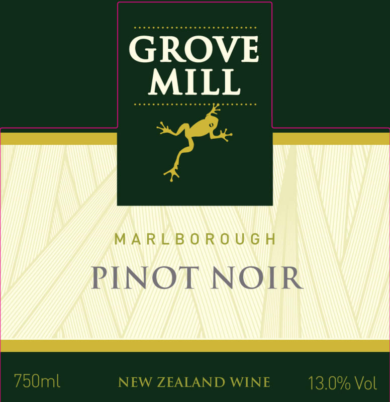 Grove Mill Pinot Noir 2008 Front Label