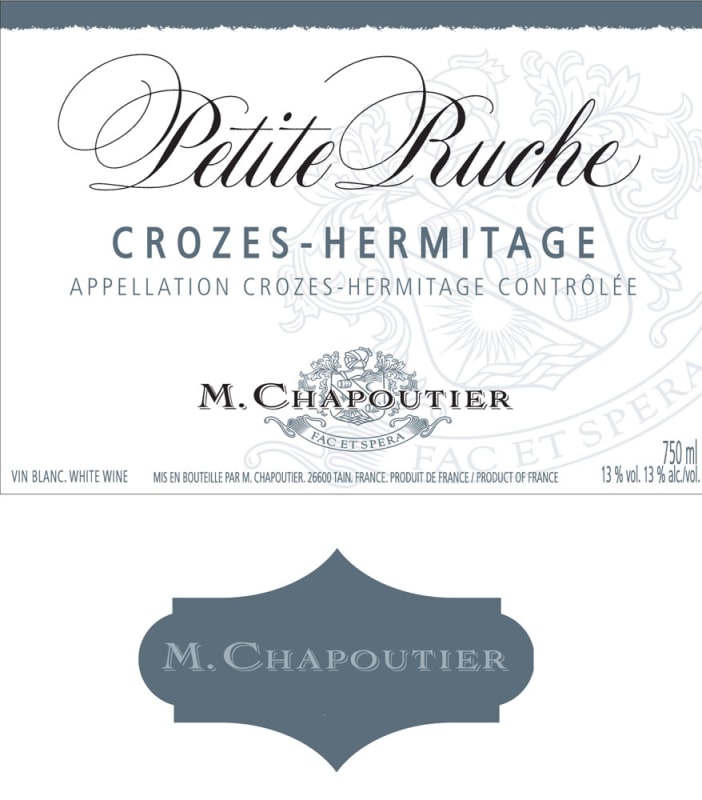 M. Chapoutier Crozes-Hermitage La Petite Ruche Rouge 2008 Front Label