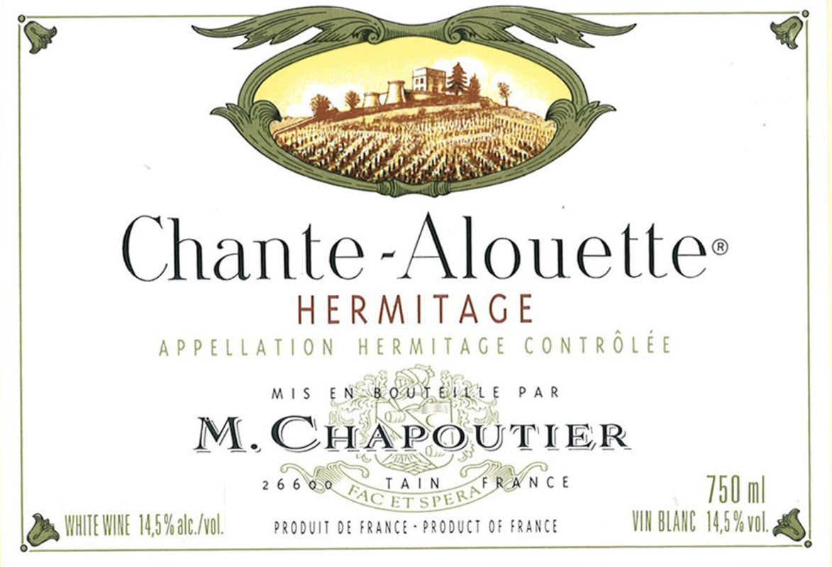 M. Chapoutier Hermitage Chante Alouette Blanc 2006 Front Label
