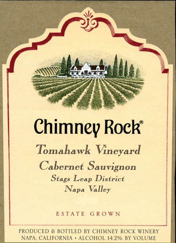 Chimney Rock Tomahawk Vineyard Cabernet Sauvignon 2007 Front Label