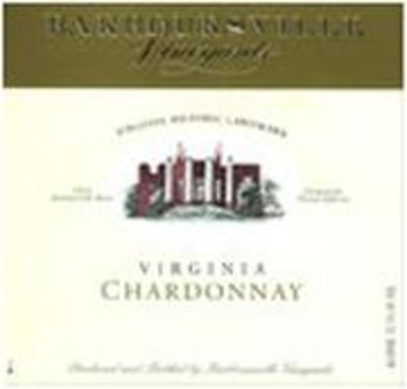 Barboursville Chardonnay 1998 Front Label