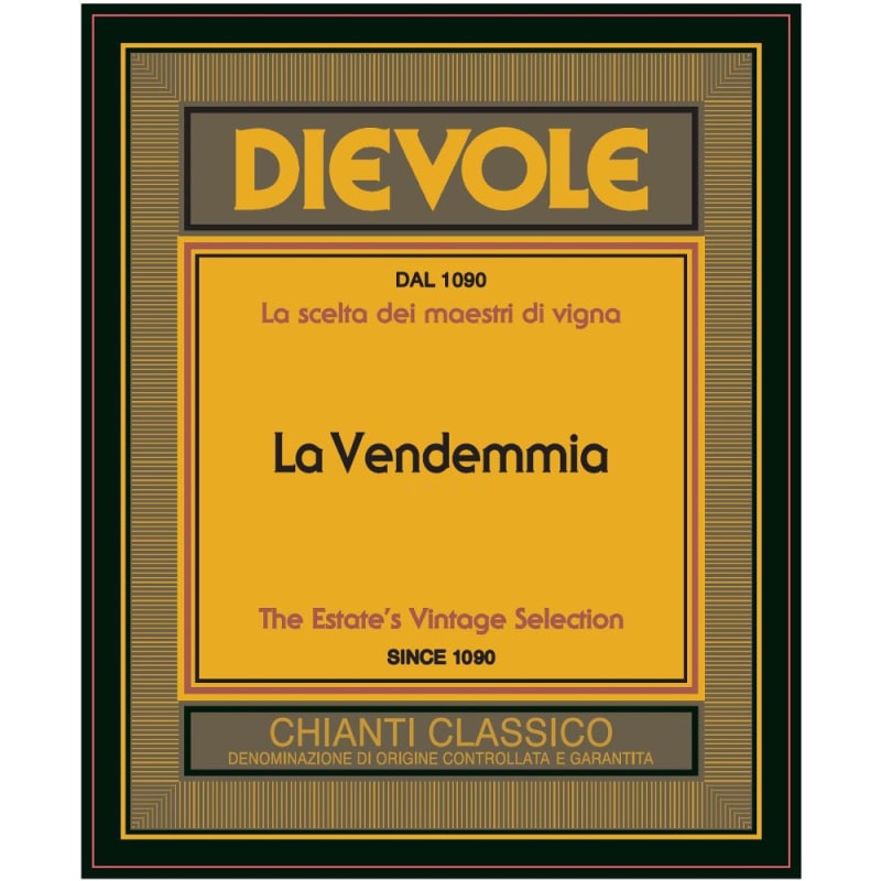 Dievole La Vendemmia Chianti Classico 2008 Front Label