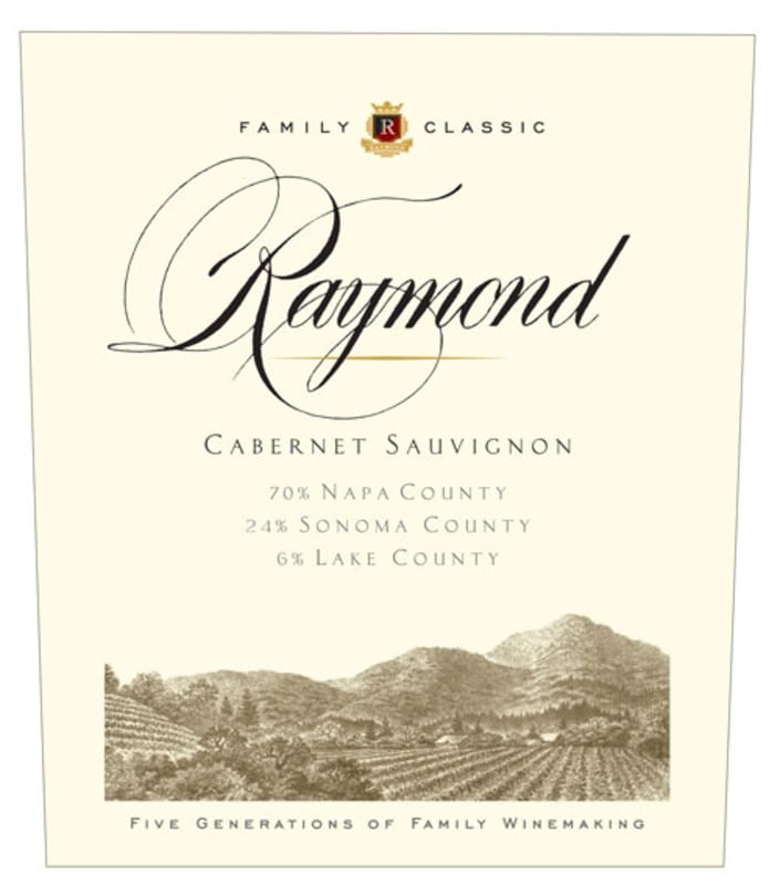 Raymond Family Classic Cabernet Sauvignon 2008 Front Label
