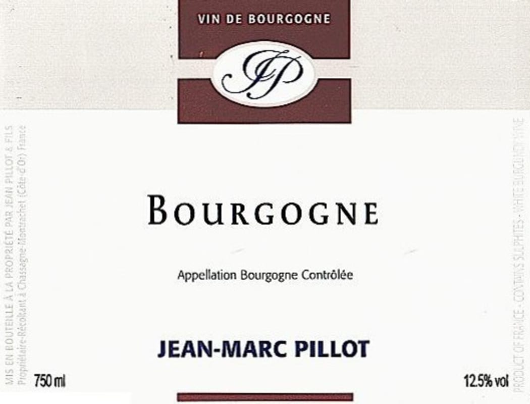 Domaine Jean-Marc Pillot Bourgogne Blanc 2014 Front Label
