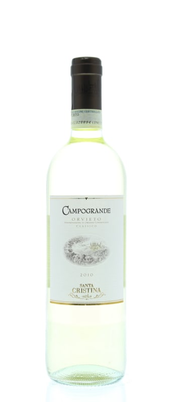 Santa Cristina by Antinori Campogrande Orvieto Classico 2010 Front Bottle Shot