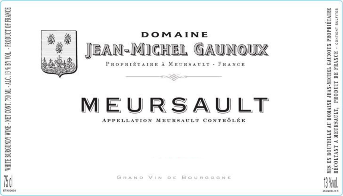 Jean-Michel Gaunoux Meursault 2011 Front Label