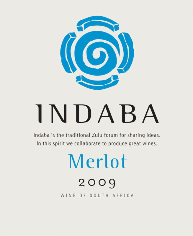 Indaba Merlot 2009 Front Label