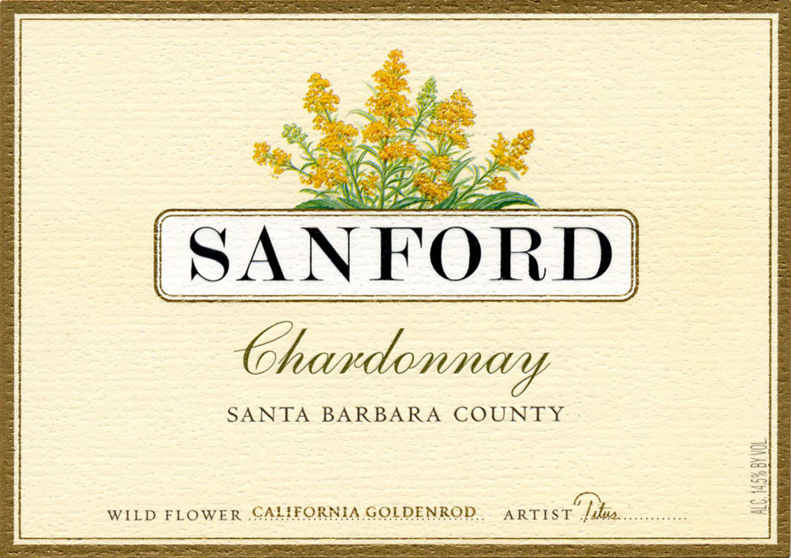 Sanford Sta. Rita Hills Chardonnay 2009 Front Label