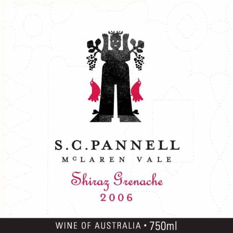 SC Pannell Shiraz-Grenache 2006 Front Label