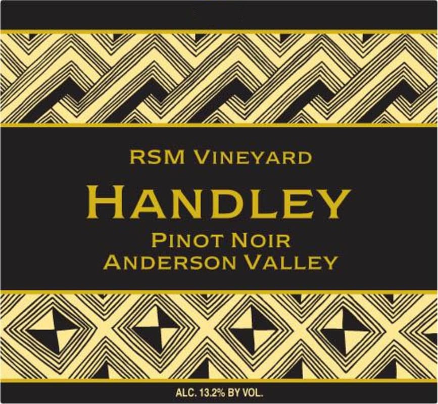Handley RSM Vineyard Pinot Noir 2013 Front Label