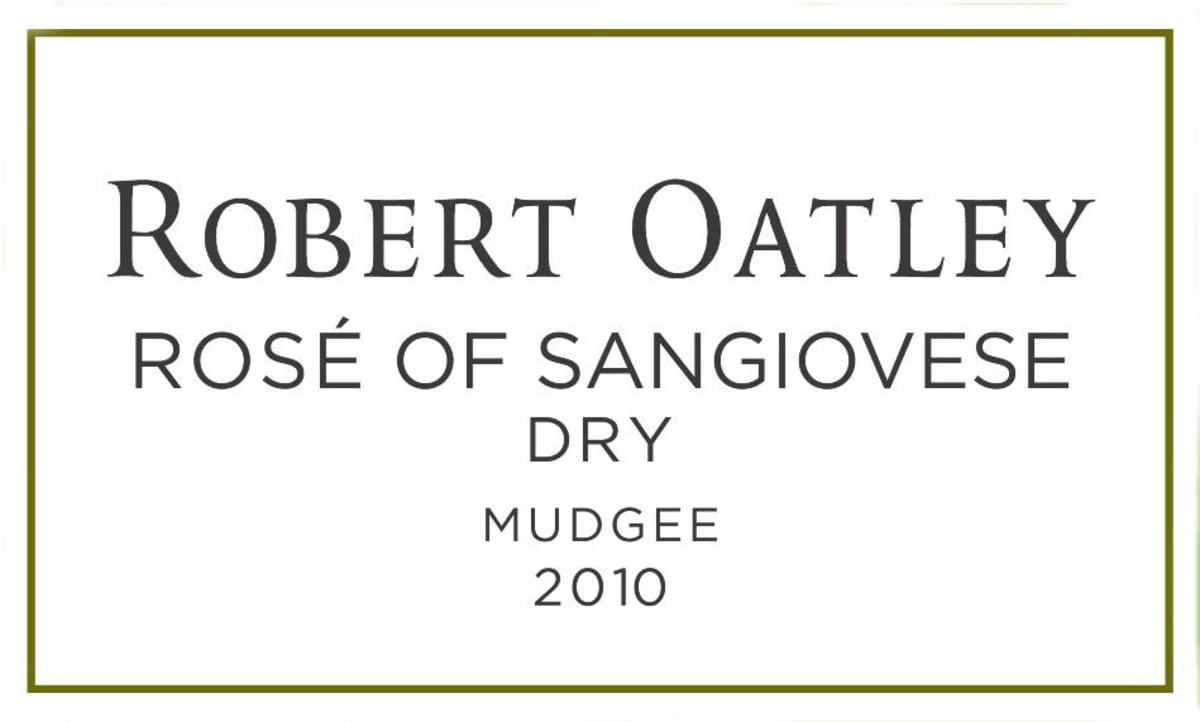 Robert Oatley Rose of Sangiovese 2010 Front Label