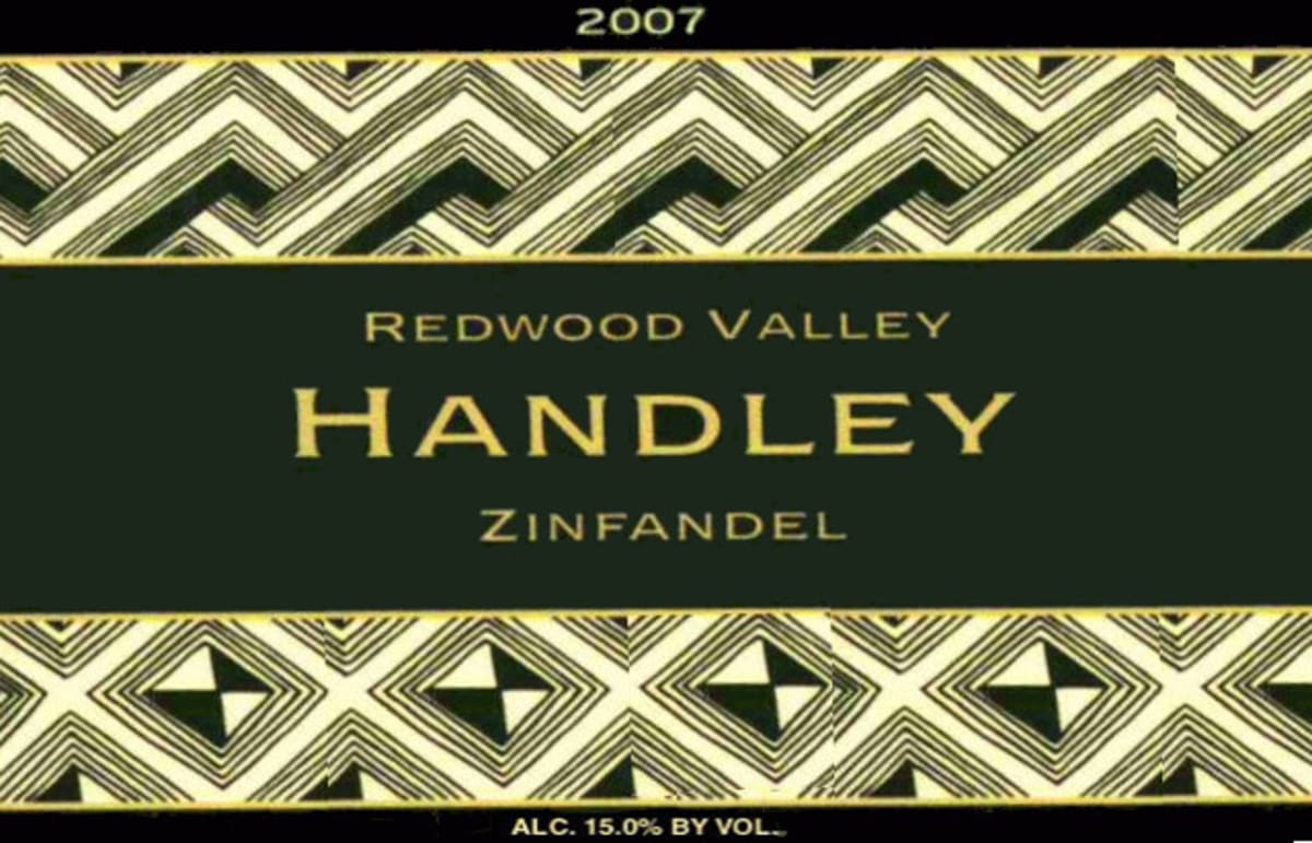 Handley Redwood Valley Zinfandel 2007 Front Label