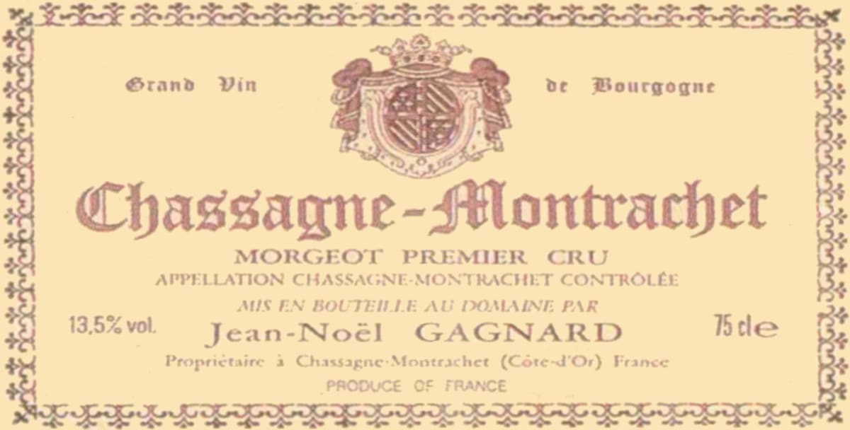 Jean-Noel Gagnard Morgeot Rouge 2013 Front Label