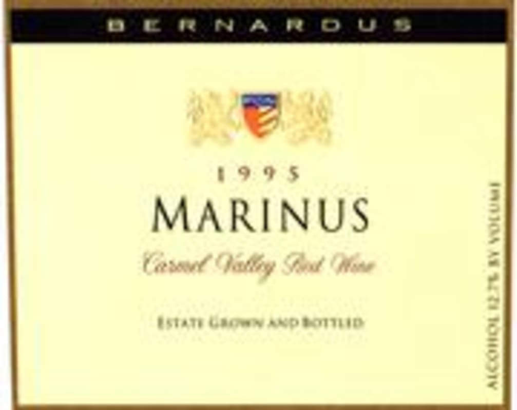 Bernardus Marinus Estate 1995 Front Label