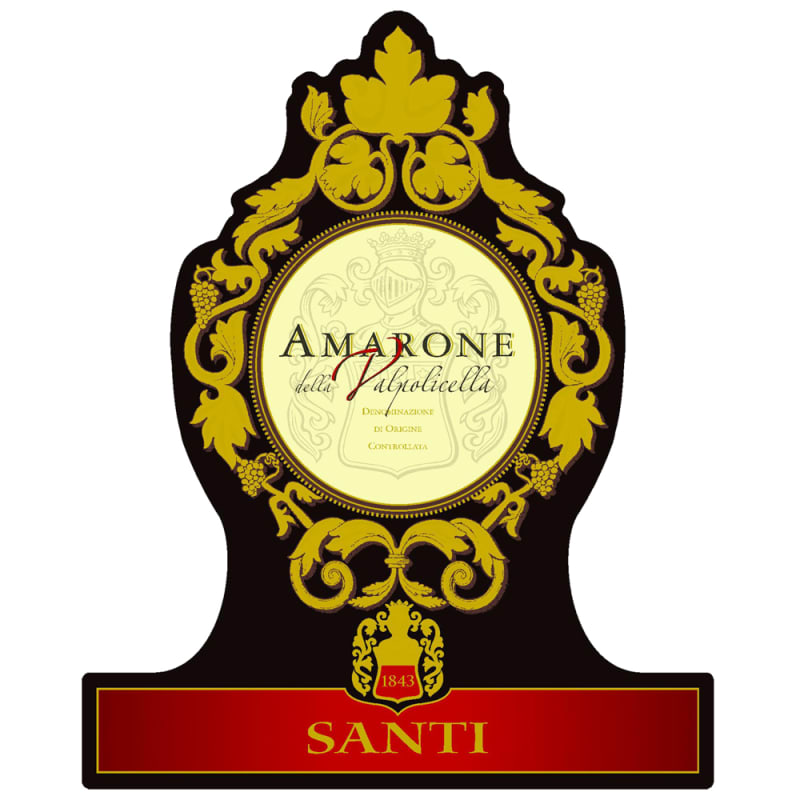 Santi Amarone 2008 Front Label