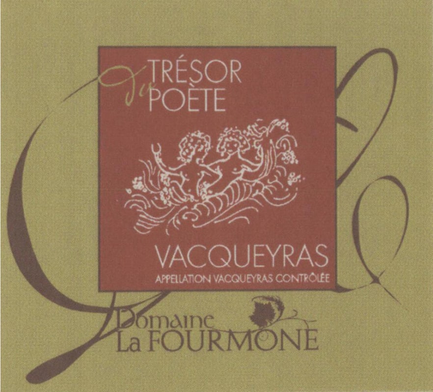 Domaine La Fourmone Vacqueyras Tresor du Poete 2010 Front Label