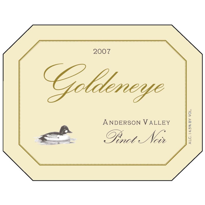 Goldeneye Anderson Valley Pinot Noir (375ML half-bottle) 2007 Front Label