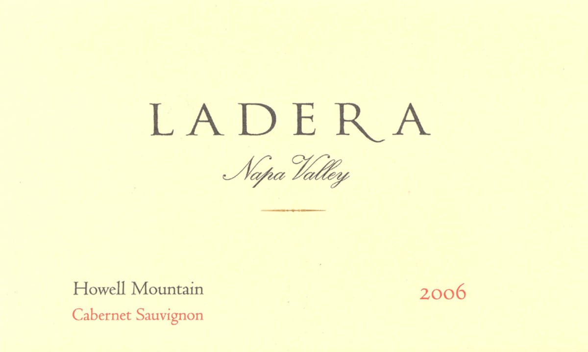 Ladera Howell Mountain Cabernet Sauvignon (half-bottle) 2006 Front Label