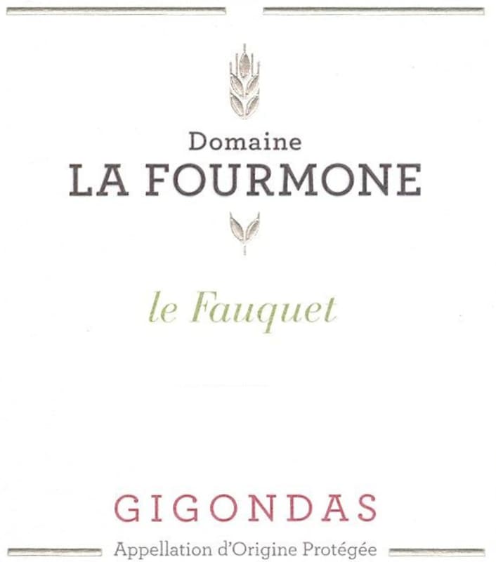 Domaine La Fourmone Gigondas Le Fauquet 2013 Front Label