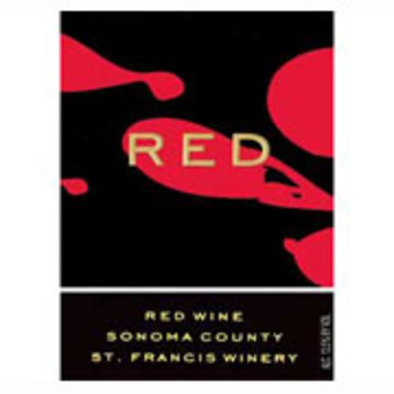 St. Francis RED SPLASH 2007 Front Label