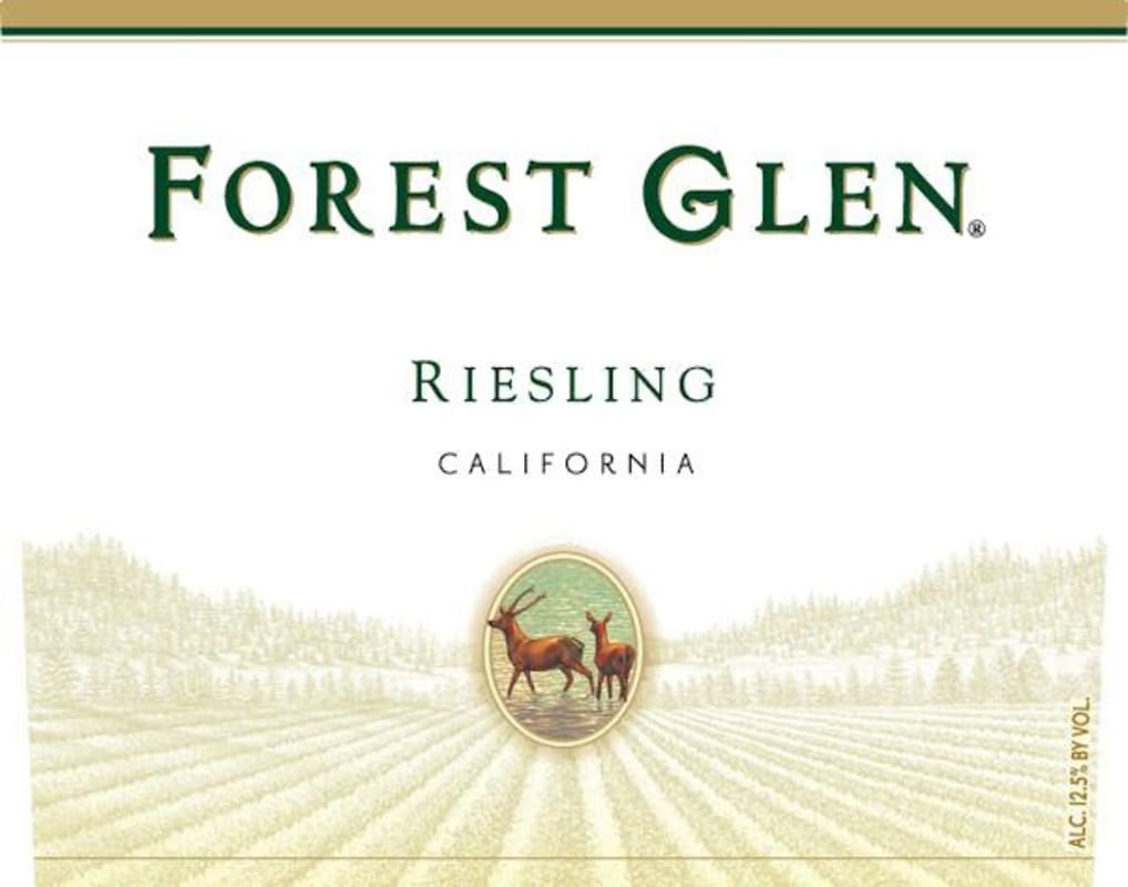 Forest Glen Riesling 2015 Front Label