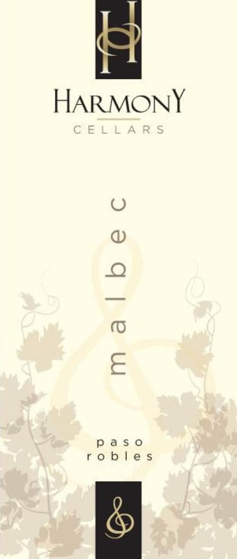 Harmony Cellars Malbec 2014 Front Label